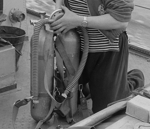 Bei diesem Gerät gibt es fast keinen Kontrast zwischen den Schellen und den Flaschen, es ist wohl grau in grau lackiert.