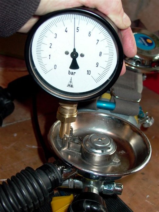 Mitteldruck Prüfmanometer