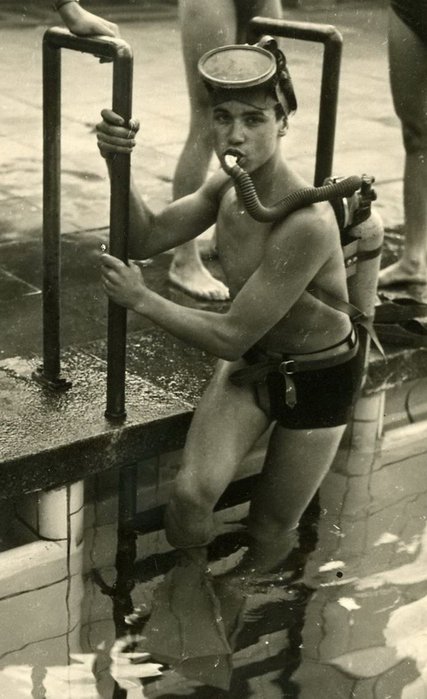 1955 Ausbildung im Olympia Stadion