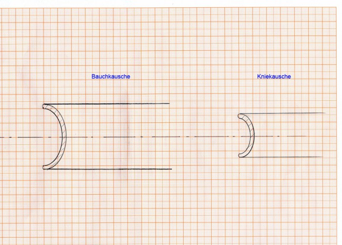 img009#.jpg (1.07 MiB) 18671 mal betrachtet Die Beinkauschen werden einen Durchmesser von ca. 16cm haben, das läßt sich an der Drehbank machen.  Die Bauchkausche sollte einen Umfang von mindestens 1 m haben, der Duchmesser läge bei  32 cm, das könnte sogar zu knapp sein.  Trickreich ließe sie sich an einer Drehbank oder auf einer Fräsmaschine mit Drehtisch herstellen.  Bei Rob Krul meine ich große Maschinen gesehen zu haben.   Vielleicht funktioniert auch eine kleine Fahradfelge.