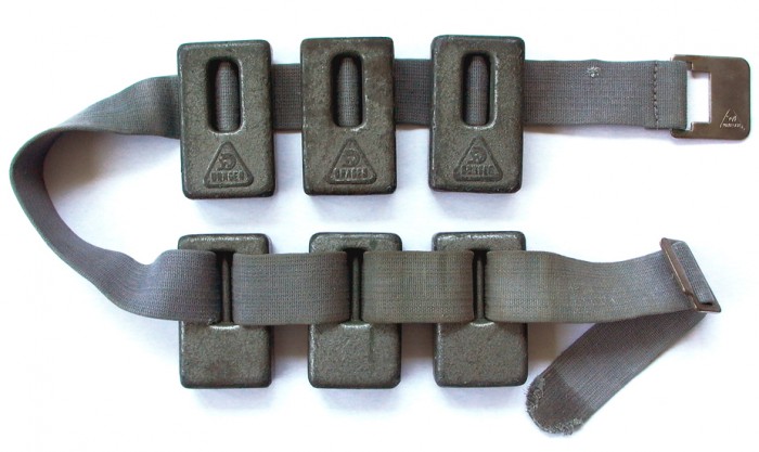 Bleigewichte Dräger ca. 1950