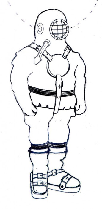 01.jpg (190.46 KiB) 65385 mal betrachtet Diese Zeichnung hatten wir bereits im Herbst vergangenen Jahres vorliegen. Rundes Helmfenster, runde Gewichte mit Y-Gurtführung.