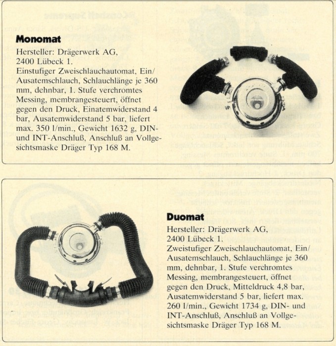 Mono-u.Duomat, Dräger.jpg (688.62 KiB) 26528 mal betrachtet Hier sind einige Werte genannt. Der Ausatemwiderstand von 5 bar ist mit Sicherheit ein Druckfehler.