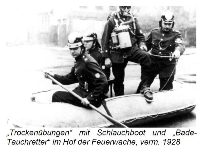 Feuerwehr Frankfurt am Main, entnommen aus  Informationsschrift des Feuerwehrgeschichts- und Museumsvereins Frankfurt am Main e.V. Schwerpunktthema: Die Wasserrettung