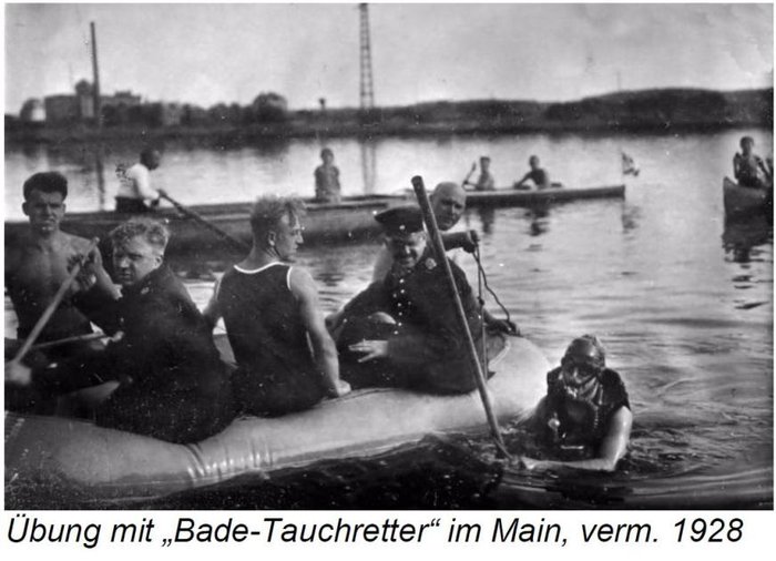 Feuerwehr Frankfurt am Main, entnommen aus  Informationsschrift des Feuerwehrgeschichts- und Museumsvereins Frankfurt am Main e.V. Schwerpunktthema: Die Wasserrettung