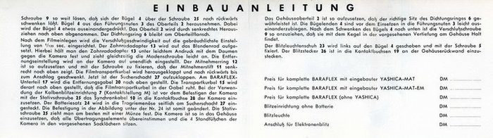 Schriftliche Einbauanleitung