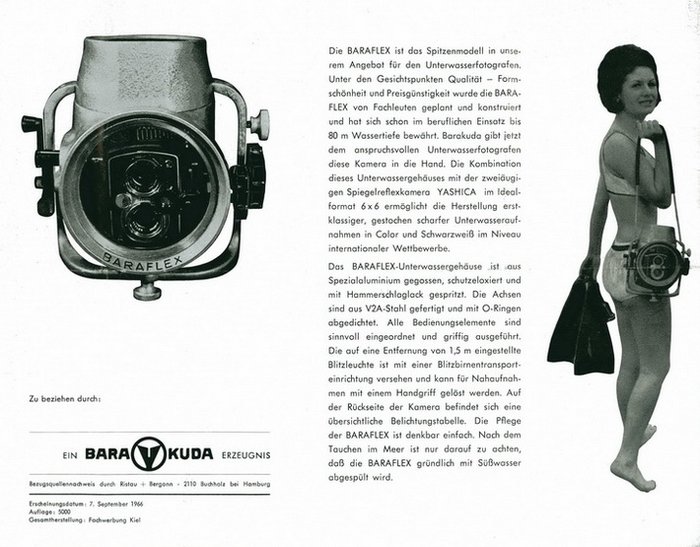 Werbeprospekt der Firma BARAKUDA 1966